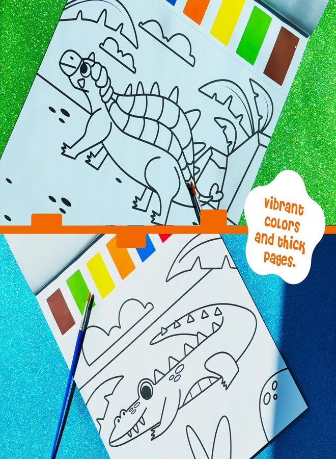 DINO MINI Watercolor Fun Value Pack - 2 Paint with Water Kits for Toddlers - Water Painting for Toddlers - Travel Activities for Kids Ages 4-8 - Screen Free Birthday Gifts (Dinosaurs - Jungle) - Image 5